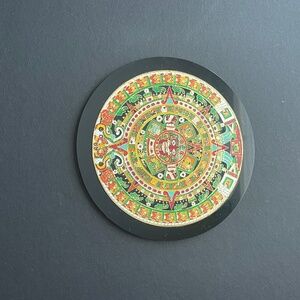 Decorative wall art inspired by the Aztec Sun Stone Calendar